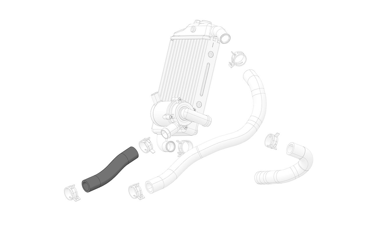 Water pump - motor hose inlet
