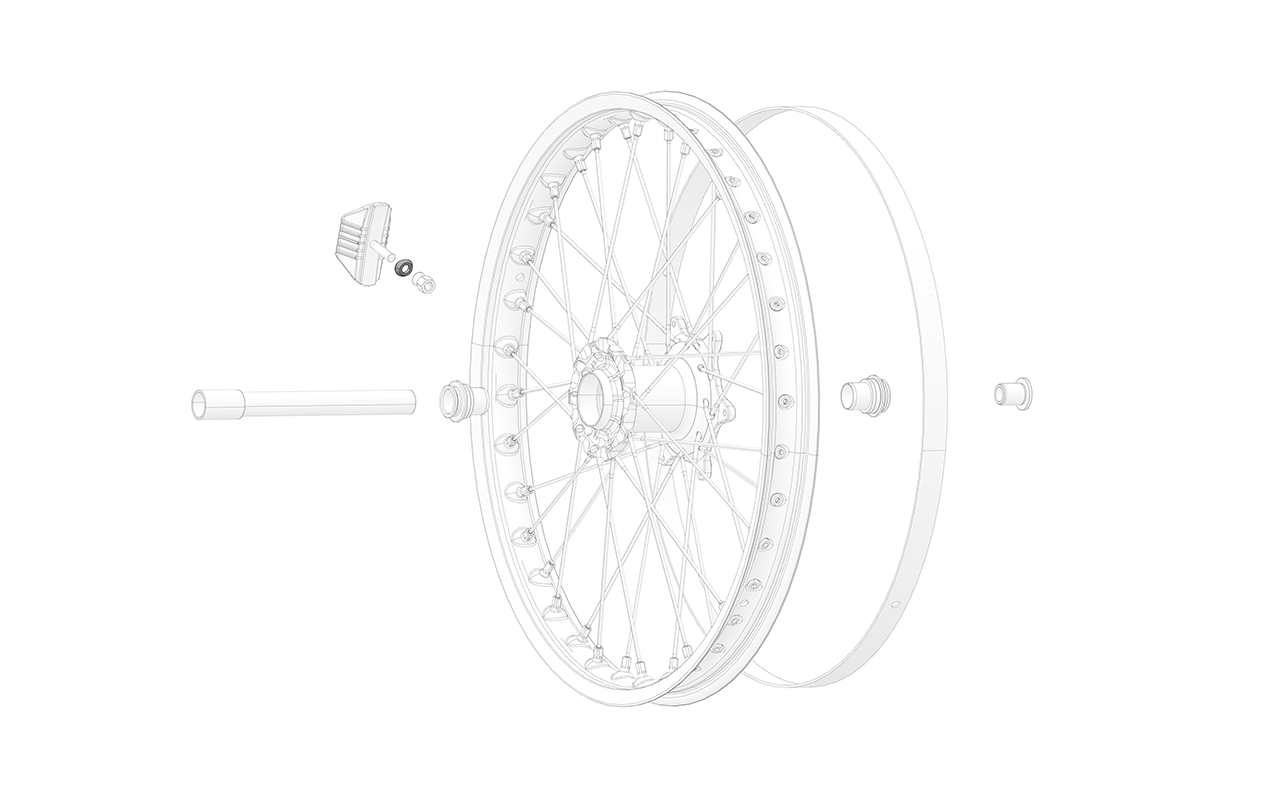 Rim lock nut washer