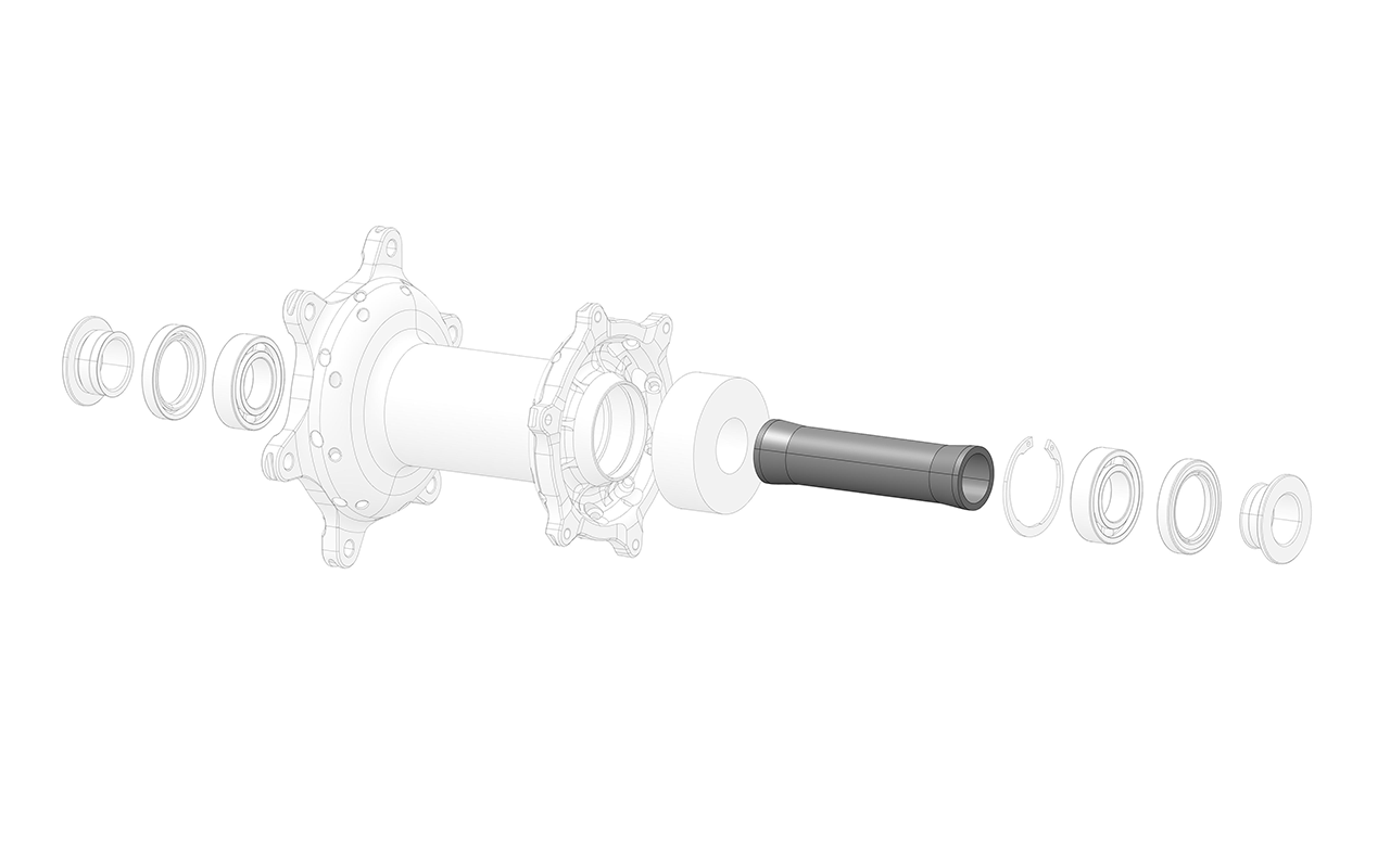 Rear hub inner bushing