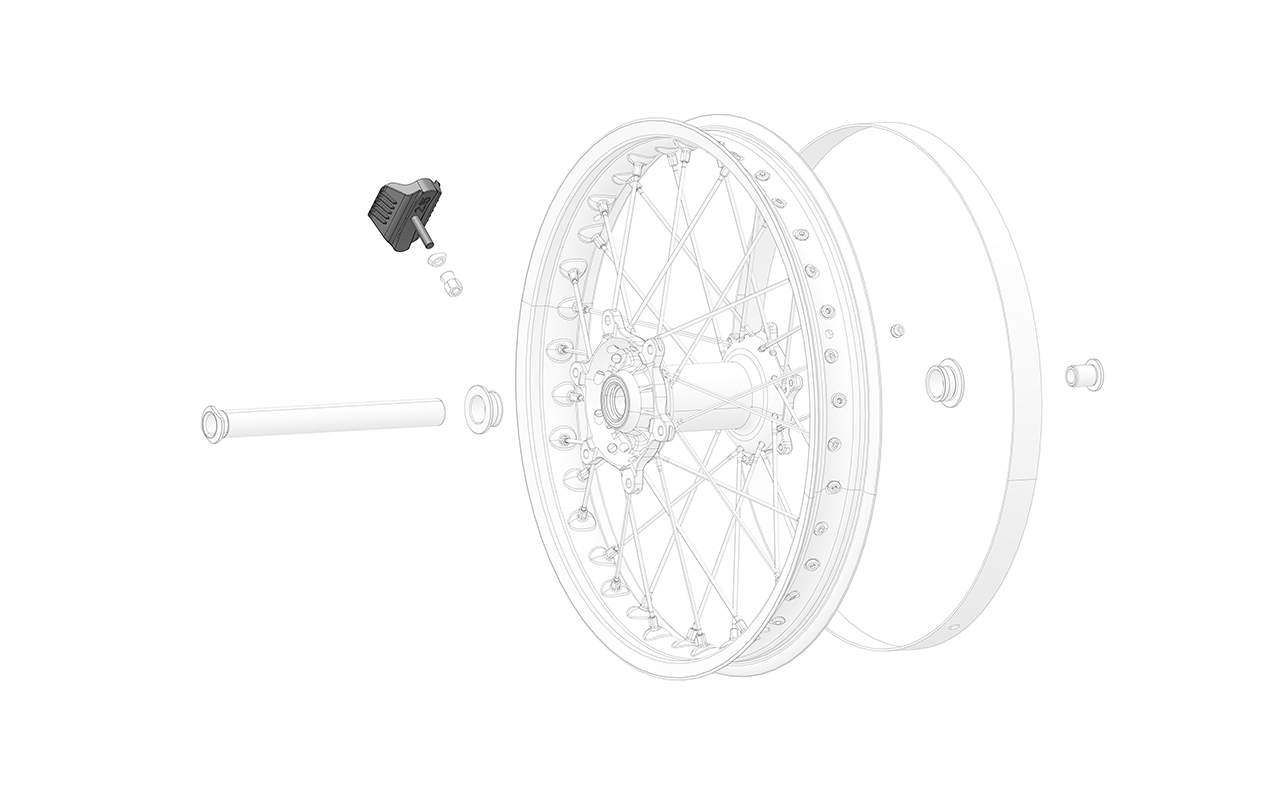 Rear wheel rim lock 2.15"