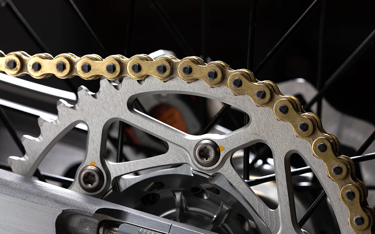 RK MXU UW-ring Gold 520 Chain - 114T