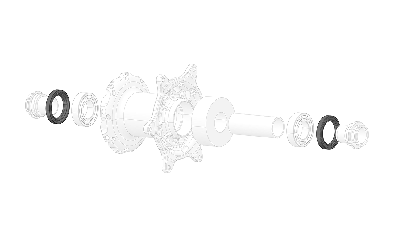 SKF front and rear hub bearing seal ring